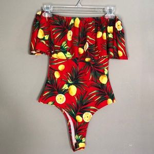 Charlotte Russe,XS,off the shoulder bodysuit